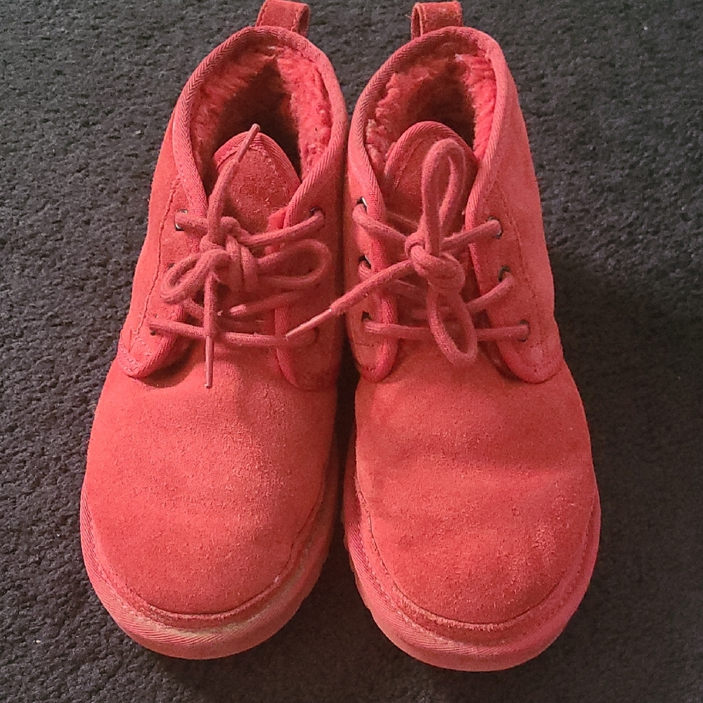 Ugg Neumel Red Suede Shoes
